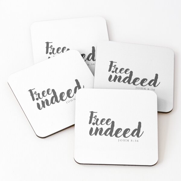 Item preview, Free Indeed | John 8:36 - Christian  designed and sold by CrossCrafted.
