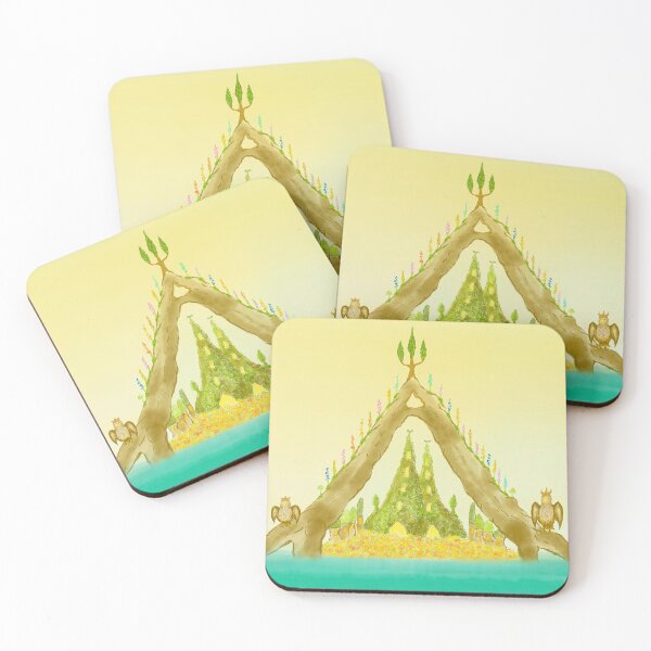 Item preview, Unique tree house and adorable birds S14 designed and sold by greenPQBstudio.
