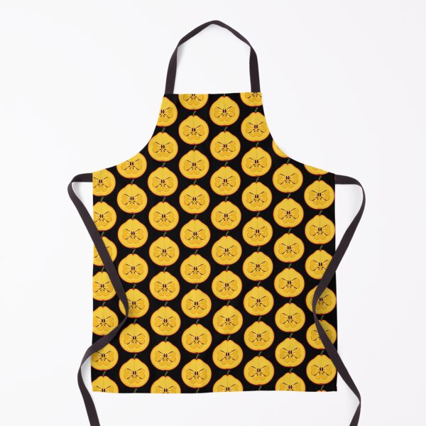 Item preview, Stylized Cross-Section of a Yellow Fruit with Decorative Seed Pattern designed and sold by artwaves.