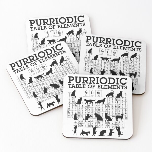 Item preview, Purriodic Periodic Table Of Elements Cat Lover Cats Science designed and sold by GrandeDuc.