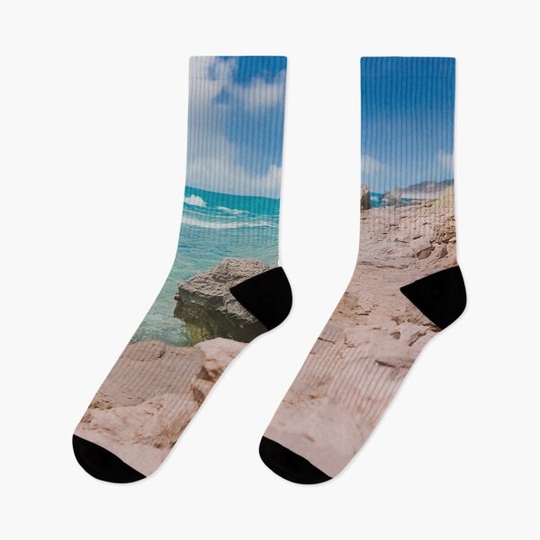 Item preview, Rocky Shoreline & Turquoise Waters – Coastal Escape Photography designed and sold by ArtArchive-KK.