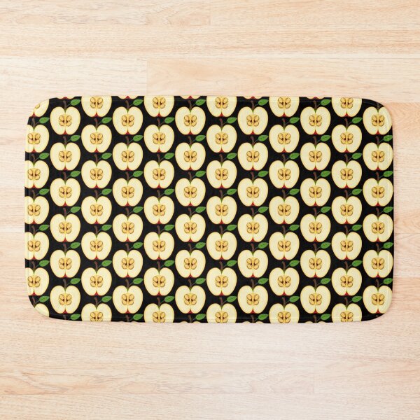 Item preview, Cross-Section of a Fresh Apple with Seeds and Leaf designed and sold by artwaves.