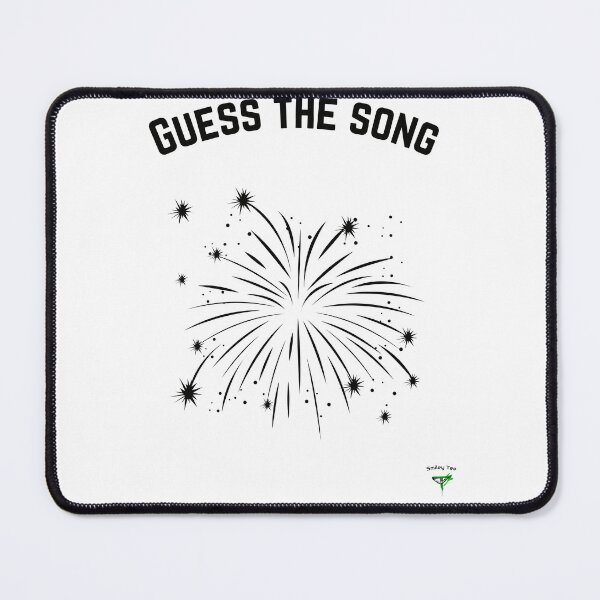 Item preview, Guess the song: Firework (black) designed and sold by Smileyt-shirt.