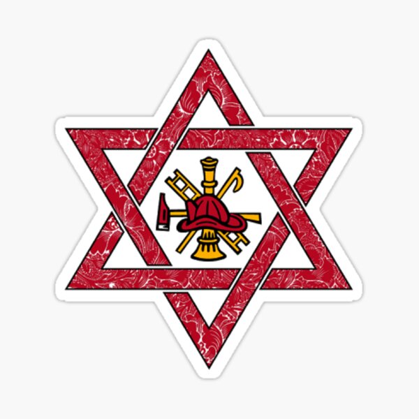 Jewish Firefighter Sticker