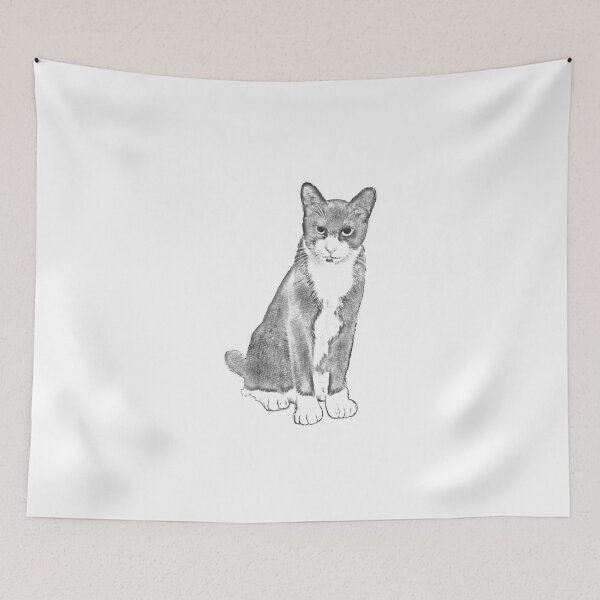 Item preview, Meet the Charming Japanese Black and White Cat designed and sold by Japan-dailylife.