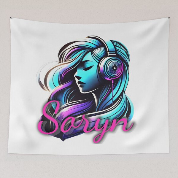 Item preview, Neon Soundwave Soryn Elvaris designed and sold by MyArtworkStudio.