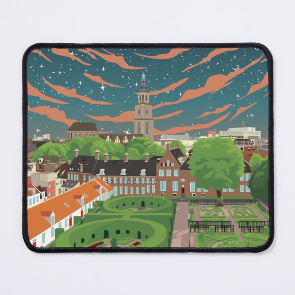 Item preview, Groningen Netherlands Skyline Cityscape Travel Poster designed and sold by Stadify.