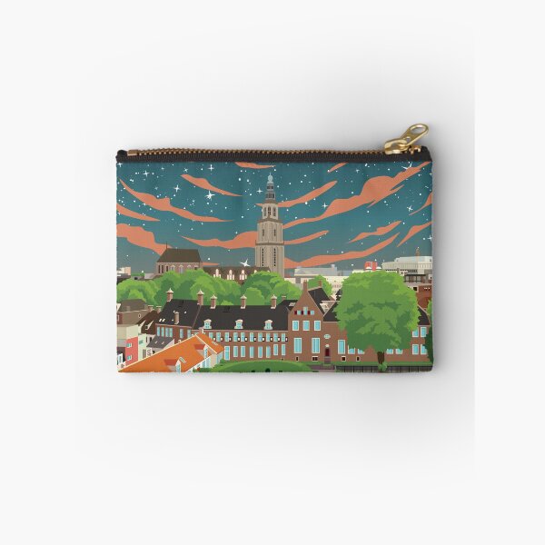 Item preview, Groningen Netherlands Skyline Cityscape Travel Poster designed and sold by Stadify.
