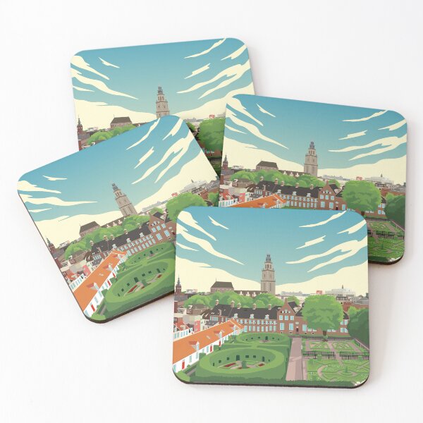 Item preview, Groningen Skyline Cityscape Travel Art designed and sold by Stadify.