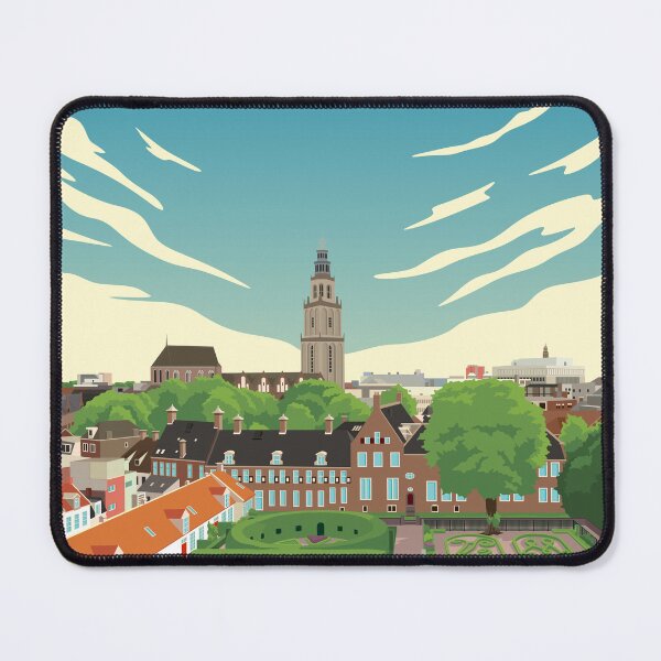 Item preview, Groningen Skyline Cityscape Travel Art designed and sold by Stadify.