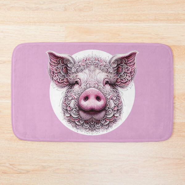 Item preview, Magical Pink Pig Swirls designed and sold by purplesensation.