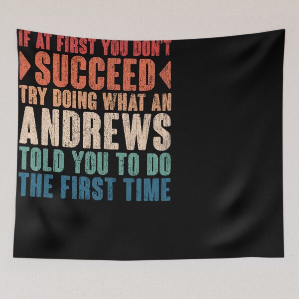 Item preview, Andrews last name surname vintage funny personalized birthday gift designed and sold by 9X FR.