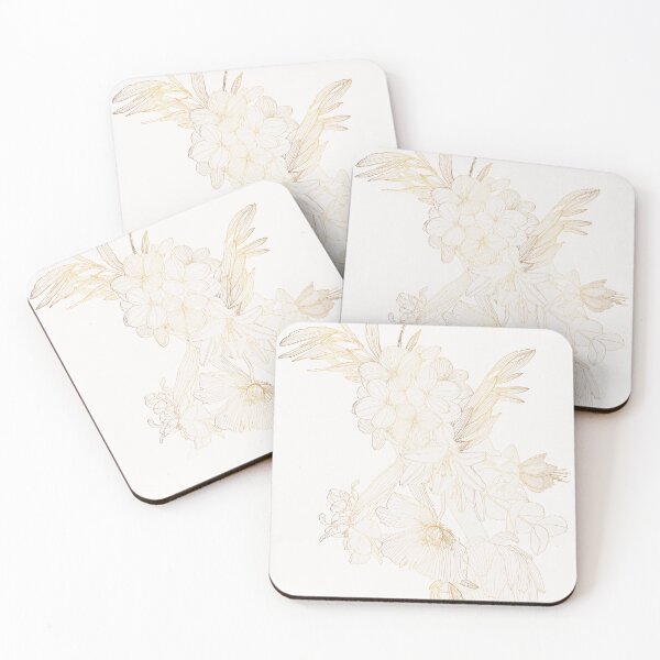 Item preview, Golden sketch flowers bouquet. Hand painted flowers. designed and sold by MatyKotiv.