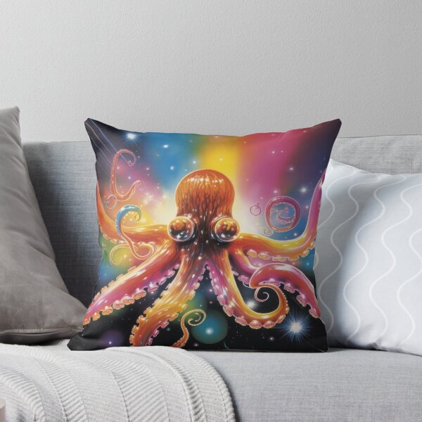 Item preview, magical colorful octopus in the sea designed and sold by Mauswohn.
