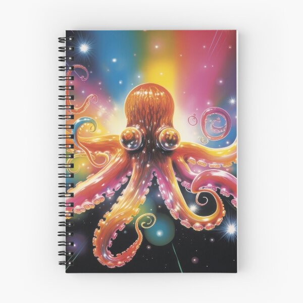 Item preview, magical colorful octopus in the sea designed and sold by Mauswohn.
