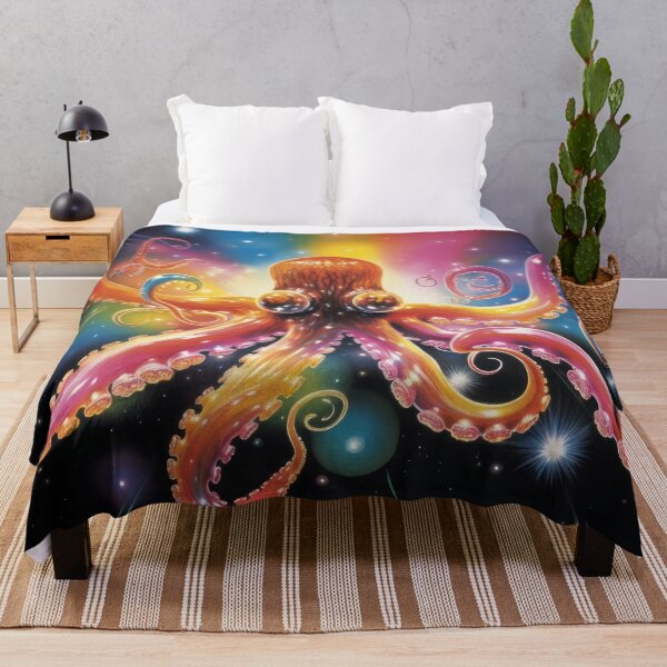 Item preview, magical colorful octopus in the sea designed and sold by Mauswohn.