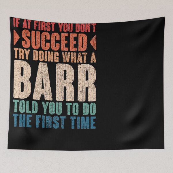 Item preview, Barr last name surname vintage funny personalized birthday gift designed and sold by 9X FR.