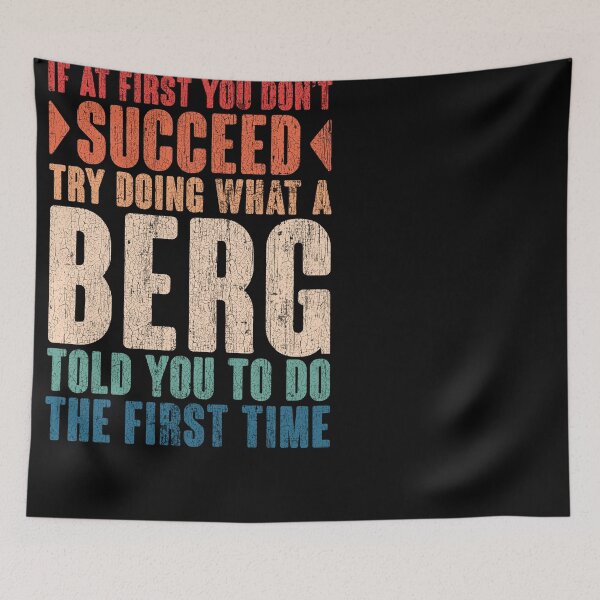 Item preview, Berg last name surname vintage funny personalized birthday gift designed and sold by 9X FR.