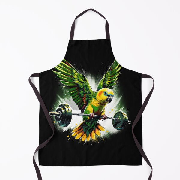 Item preview, Funny Yellow Headed Parrot Deadlift Weightlifting Fitness Gym Lover designed and sold by Kimberley King Art King Art.