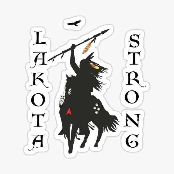 Vista previa del artículo con la obra «Lakota fuerte», diseñado y vendido por Savvysioux.