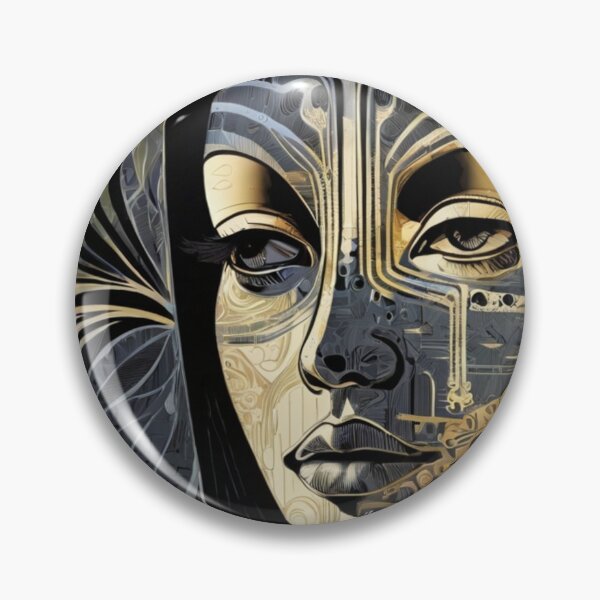 Item preview, Portrait of a Woman Surrounded by Subtle, Ornate Patterns designed and sold by KilianSzmid.
