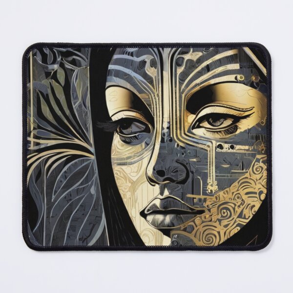 Item preview, Portrait of a Woman Surrounded by Subtle, Ornate Patterns designed and sold by KilianSzmid.