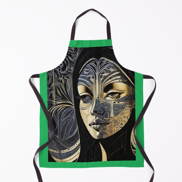 Item preview, Portrait of a Woman Surrounded by Subtle, Ornate Patterns designed and sold by KilianSzmid.