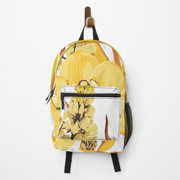 Item preview, Yellow tropical flowers seamless pattern, buds and tropical leaves. designed and sold by MatyKotiv.