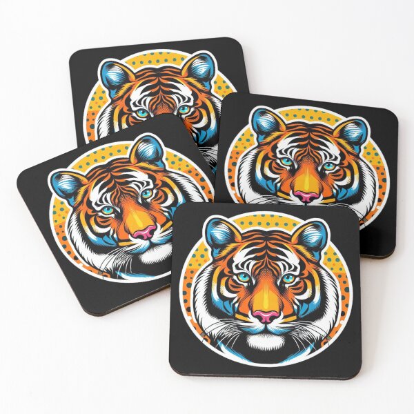 Item preview, Bold Pop Art Tiger with Vibrant Colors designed and sold by mcaussieb.