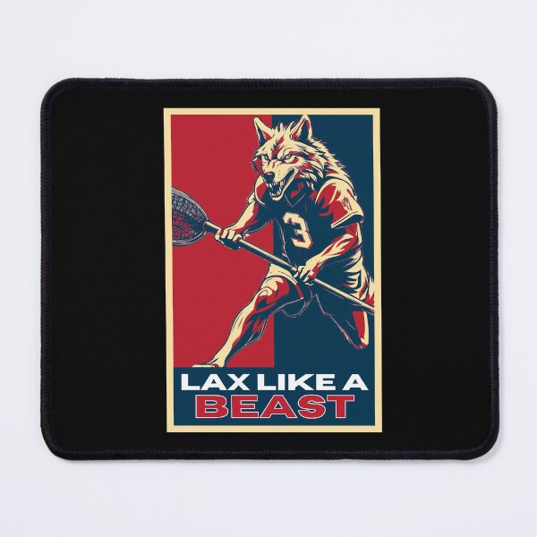 Item preview, Lax Like A Beast Wolf Lacrosse Player designed and sold by TrueArtsStore.