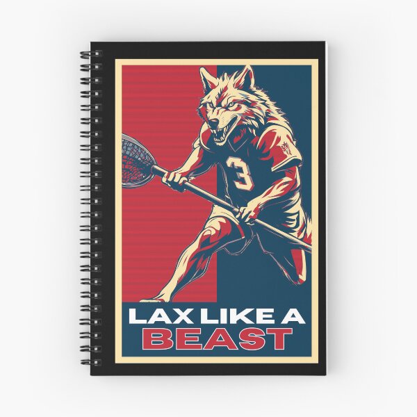 Item preview, Lax Like A Beast Wolf Lacrosse Player designed and sold by TrueArtsStore.