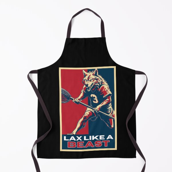 Item preview, Lax Like A Beast Wolf Lacrosse Player designed and sold by TrueArtsStore.