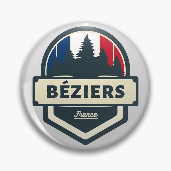 Item preview, Béziers France Retro Vintage Badge designed and sold by World Designs.