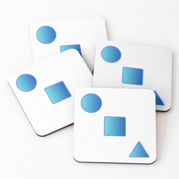 Item preview, Geometric Harmony: Blue Gradient Shapes designed and sold by Adam Krzysztof Wiatr.