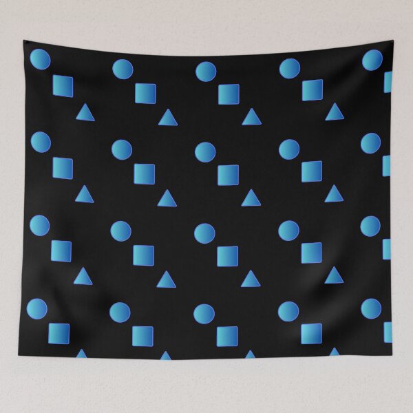 Item preview, Geometric Harmony: Blue Gradient Shapes designed and sold by Adam Krzysztof Wiatr.