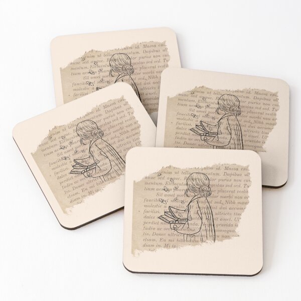 Item preview, A girl reading  designed and sold by BookishSpace1.