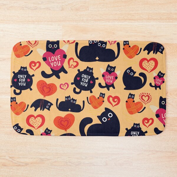 Item preview, Cats Pattern Valentine's Day designed and sold by HappyHavenStu.