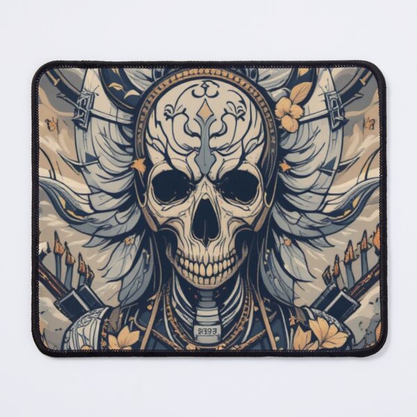 Item preview, Pakify Skull Warrior – Gothic Tribal Art designed and sold by zevorgue.