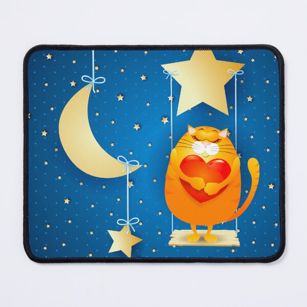 Item preview, Night of Dreams, cat and swing designed and sold by LuisaVenturoli.