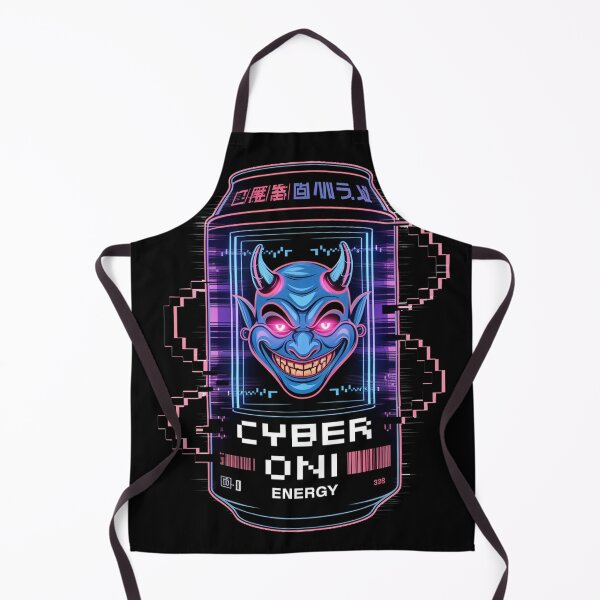 Artikelvorschau, Cyber Oni Energy – Digitale Neon-Hacker-Dämonenkunst entworfen und verkauft von designedbyNil.