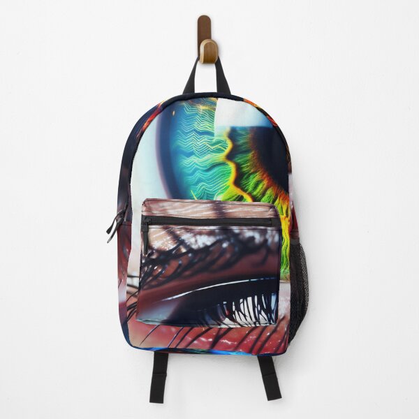 Item preview, A close-up view of a vibrant, colorful eye with swirling patterns in the iris, showcasing intricate details and captivating hues designed and sold by anytka.