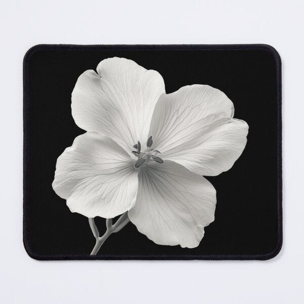 Item preview, Evening Primrose wild flower in black and white colors v2 designed and sold by PiranhaEatFashion.