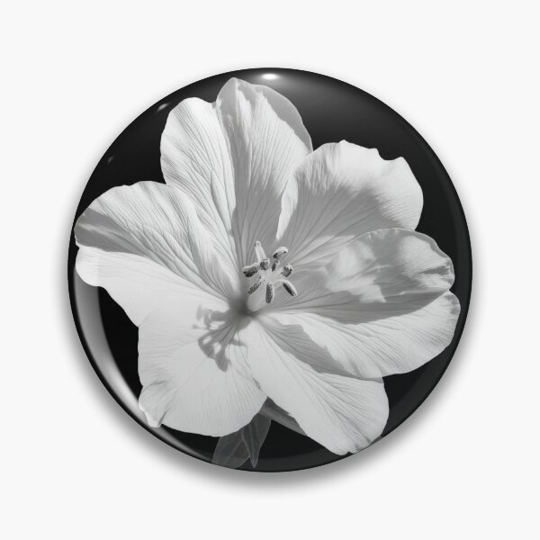 Item preview, Evening Primrose wild flower in black and white colors v4 designed and sold by PiranhaEatFashion.