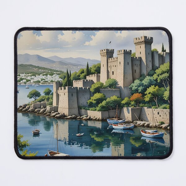 Item preview, Bodrum Castle: Historic Fortress Overlooking the Aegean Sea designed and sold by LSVart.