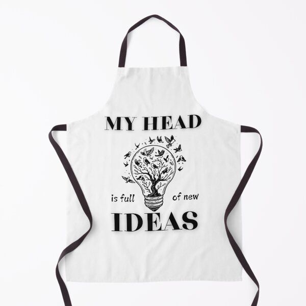 Item preview, My Head Is Full Of New Ideas Funny Design designed and sold by Maggie Mustard.