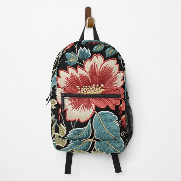 Item preview, Fantasy flowers in retro, vintage, jacobean embroidery style designed and sold by Giuseppe Cammino.