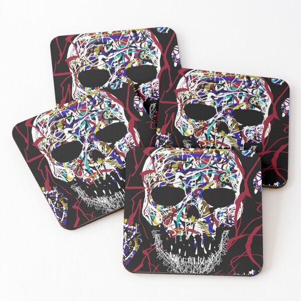 Item preview, Colored skull designed and sold by pawelkinart.