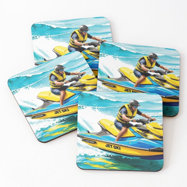 Item preview, Speed on the Waves – Jet Ski in Action designed and sold by StormArte.
