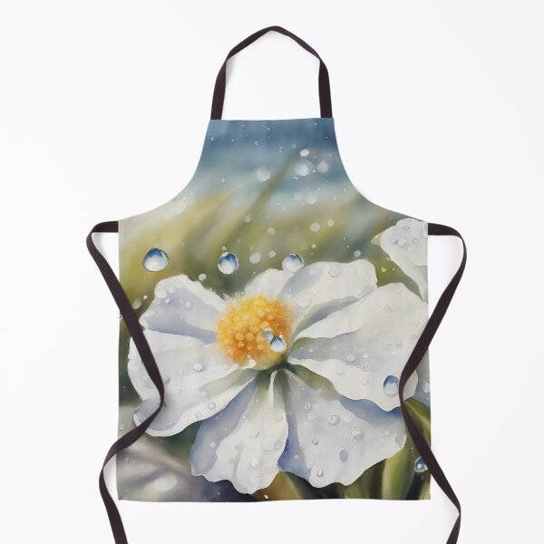 Item preview, White Beach Flowers in Rain designed and sold by CalmnessbyChoice.