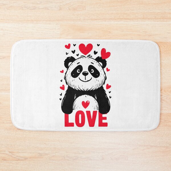 Item preview, Panda Happy Valentines Day designed and sold by TomFrontierArt.
